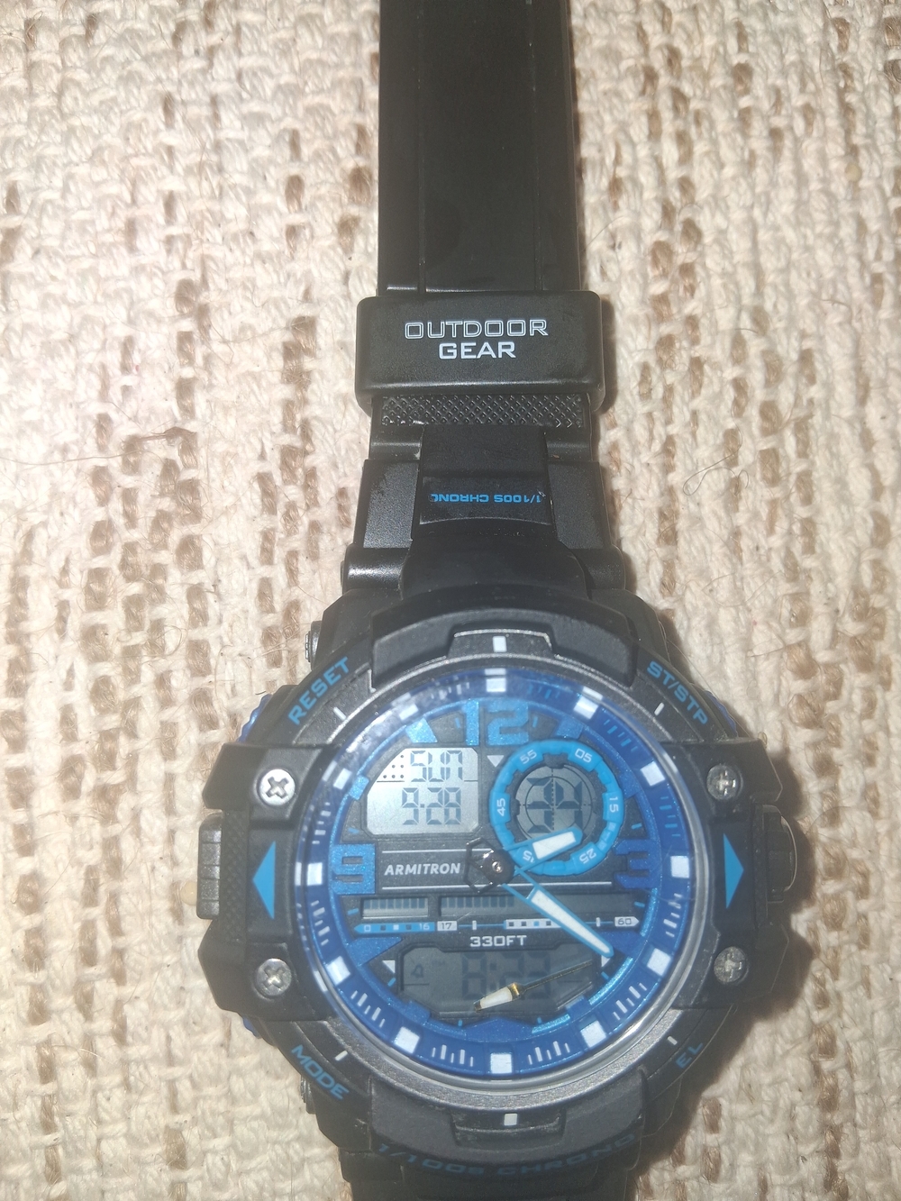 Armitron Black and Blue Sport Watch - Outdoor Gear